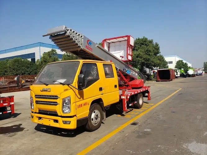 盐城附近云梯车出租 砂石搬运