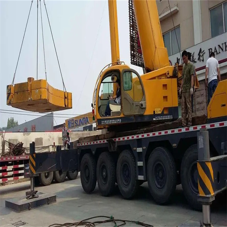 盐城当地吊车出租|机器吊装|75吨|工厂搬迁服务